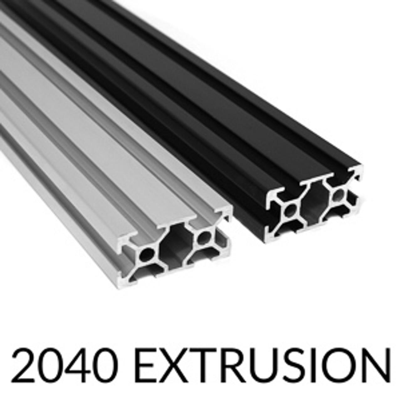 2040 aluminum extrusion cross section 20x40 profile