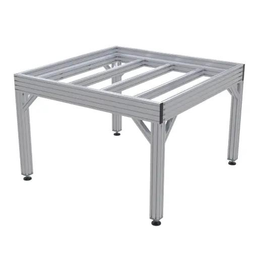 2040 aluminum extrusion used for modular workstation frame