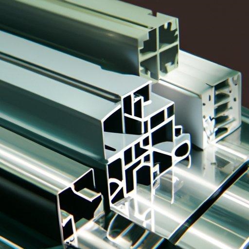 4060 aluminum T-slot profile detail with anodized surface