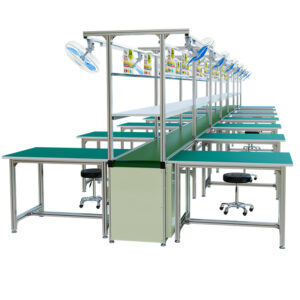 Custom aluminum profile assembly line system for production workflows