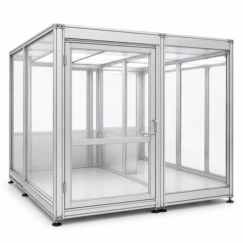 Custom aluminum structure system for industrial projects