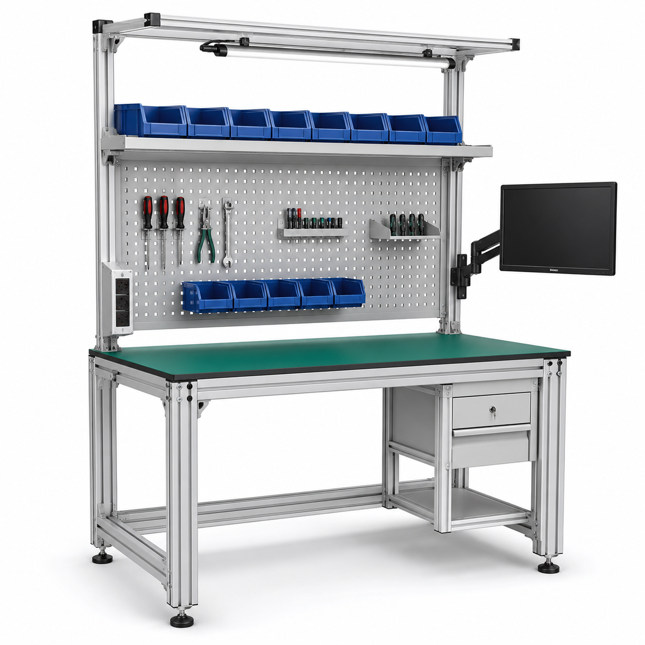 industrial assembly workbench for factory production